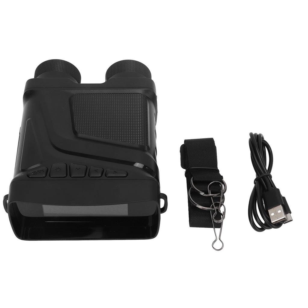 1080P FHD Night Vision 6W 850NM 7 Level IR Lighting Rechargeable Night Vision Binocular Full Black