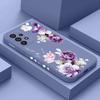 Красивый чехол с пионами для Samsung Galaxy A73 A53 A33 A23 A13 A03 A72 A52 A52S A32 A22 A12 A02 A02S A71 A51 A31 A21S 4G 5G