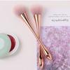 Premium Rose Gold Blush Brush Soft Bristles Makeup Tool for Contouring Highlighter and Loose Powder