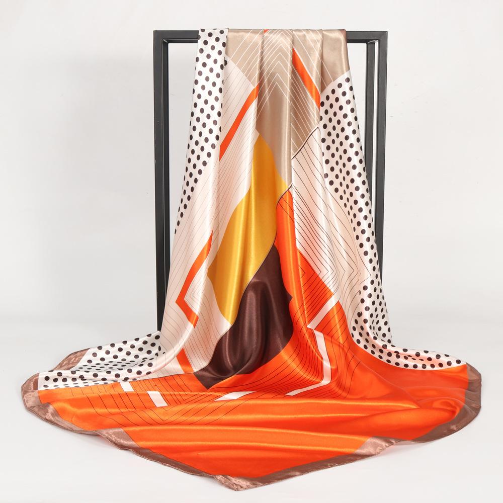 High-quality Luxurious Silk Scarves Headband Scarfs Neck Scarf For Women Chain Silk Scarf Women's Decorative Shawl