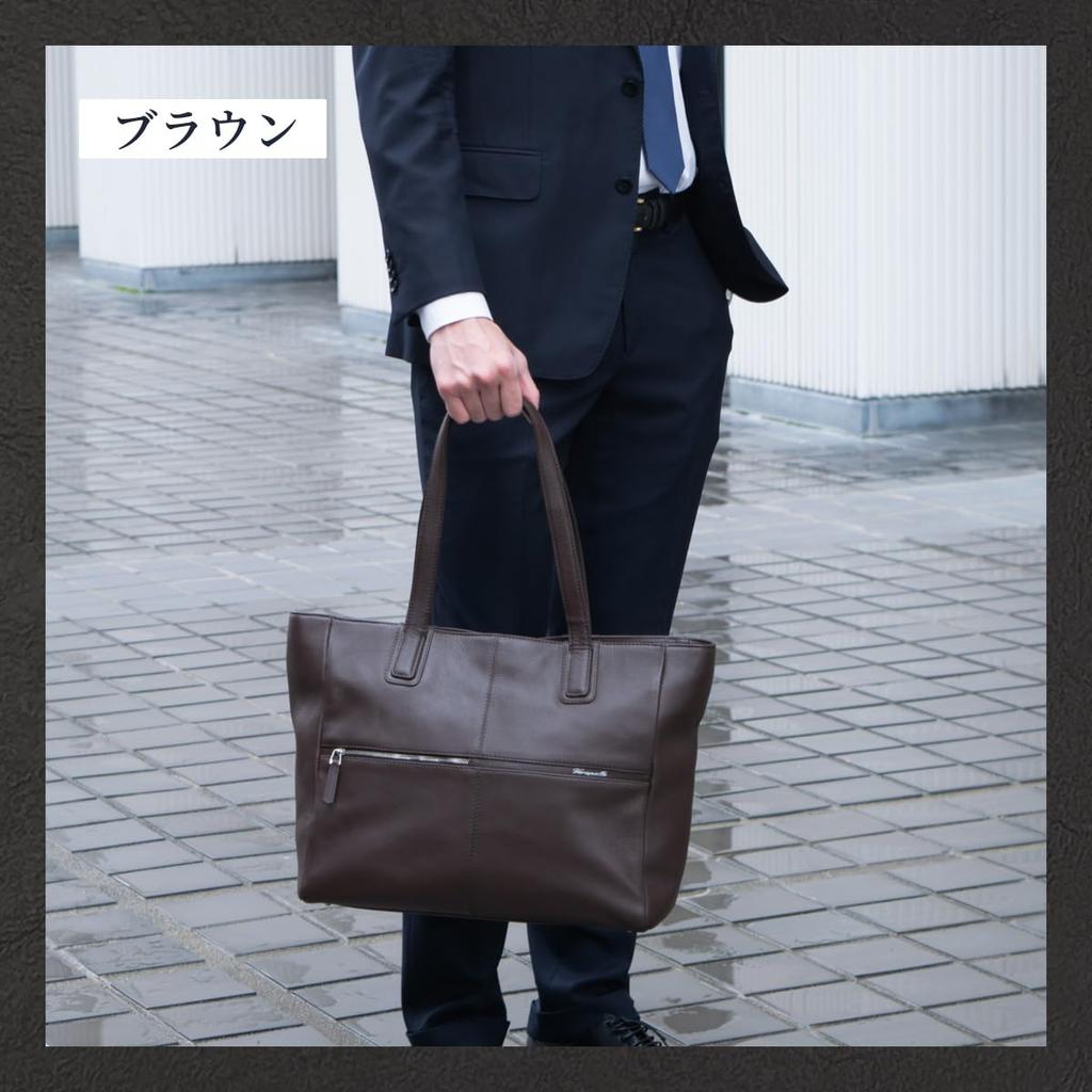 [VERAPELLE] [Эксклюзивный бренд Amazon] Мужская деловая сумка-тоут из коровьей кожи, формат A4, отделение для ПК, большая вместимость, верхняя молния, идеально подходит для поездок на работу,