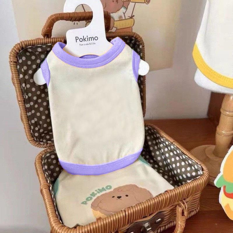 Spring and Autumn Puppy Dog Cat Pet Clothes Suspender Vest