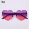 Trendy Colorful Candy Color Heart-shaped Sunglasses Shades Party Sun Glasses Heart Glasses