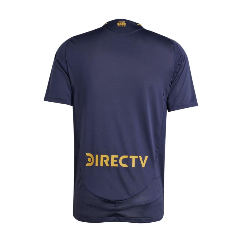 adidas Футболка Boca Juniors 24/25 Third Authentic Jersey, удобная, мягкая, дышащая, легкая, облегающего кроя, с круглым вырезом, мужская, темно-синяя IV8212