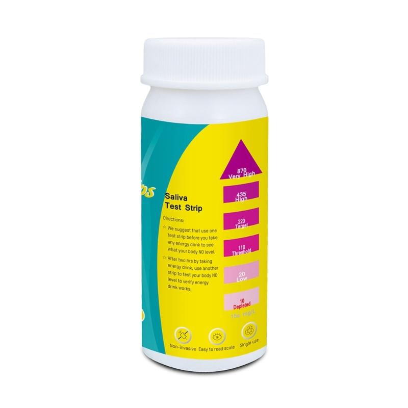 25 Strips Nitric Oxide Test Strips Accurate Salivary Nitric Oxide Indicator Strips for Nitric Oxide Testing