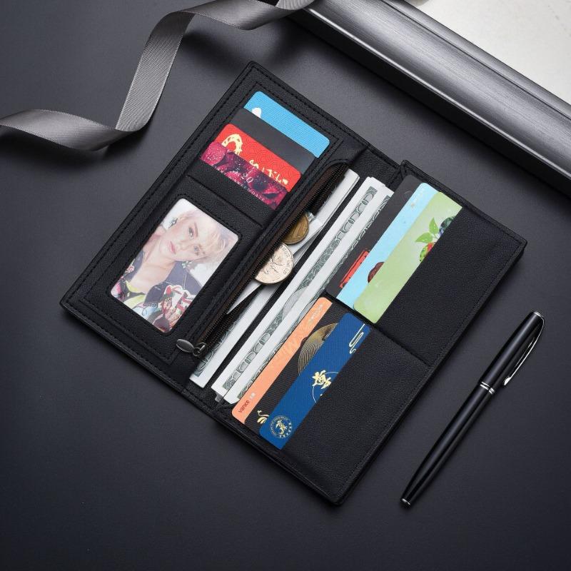 Бизнес ультратонкий длинный кошелек креативный многослотовый кошелек мужской зажим для карт крайняя плоть