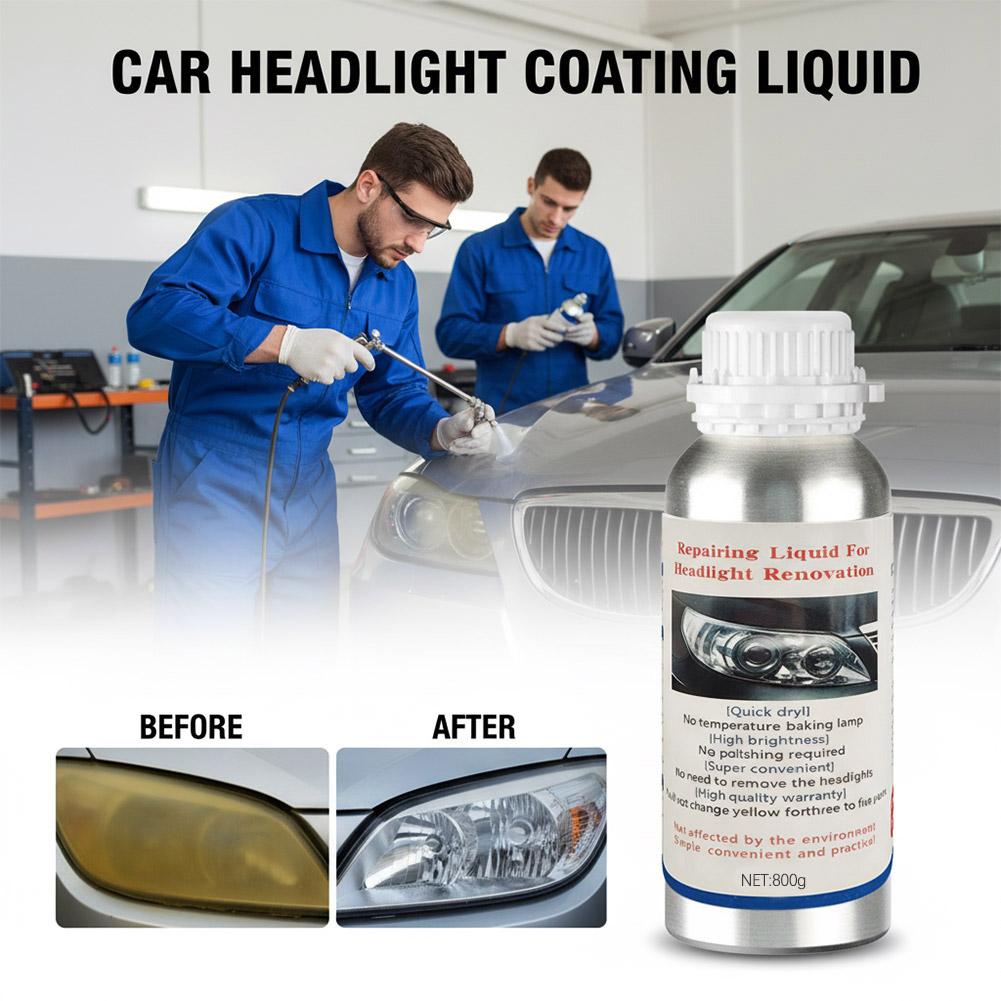 Automotive Headlight Coating Liquid Car Headlight Polish Restoration Fluid 600ML Evaporator Lamps Regeneration