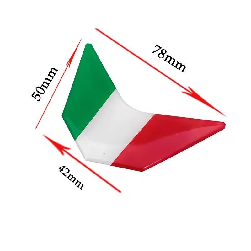 AAWB1 AAPR1 Italy Flag Sticker 3D Emblem Badge Decoration Car Accessories Italian compatible compatible for Motobike Car Bike Truck