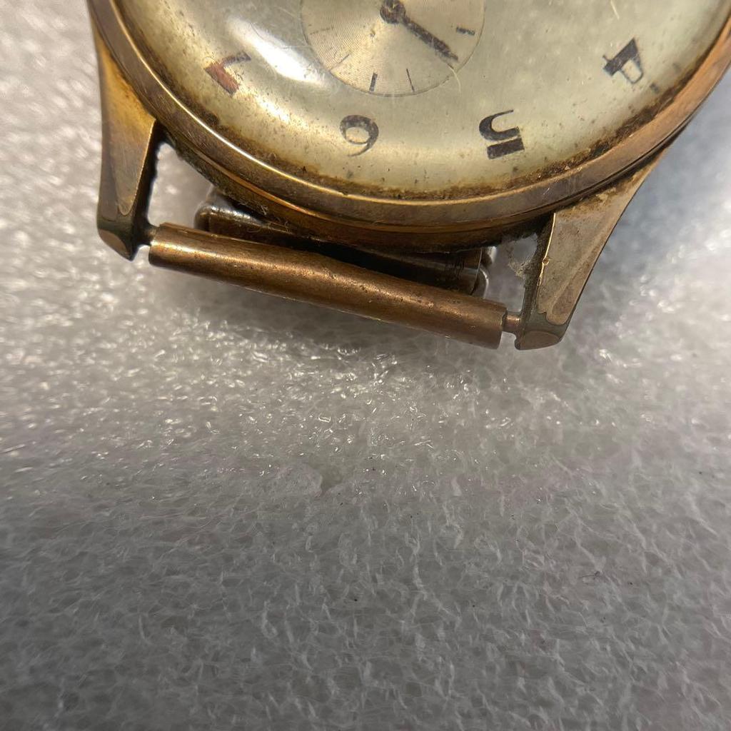 Used Rare CHARLES NICOLET TRAMELAN Manual Wind Watch Gold