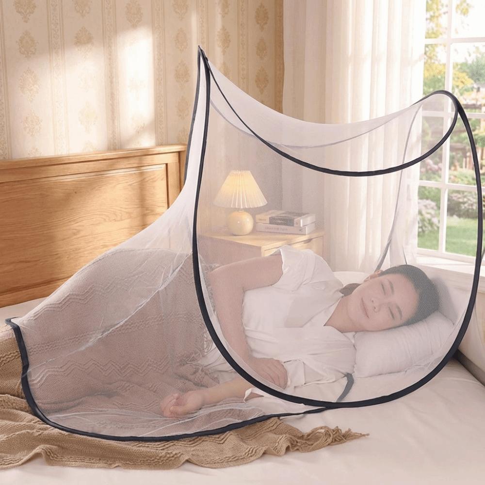 Foldable Mosquito-Proof Net Adjustable Mosquito Net Stand Portable Face Head Mosquito Net Camping