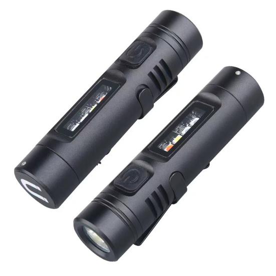 Rechargeable Mini Flashlight 500 Lumens High Power LED Torch with 3 Modes Low Strobe Handheld Emergency Torch for Camping Hiking Outdoor Use