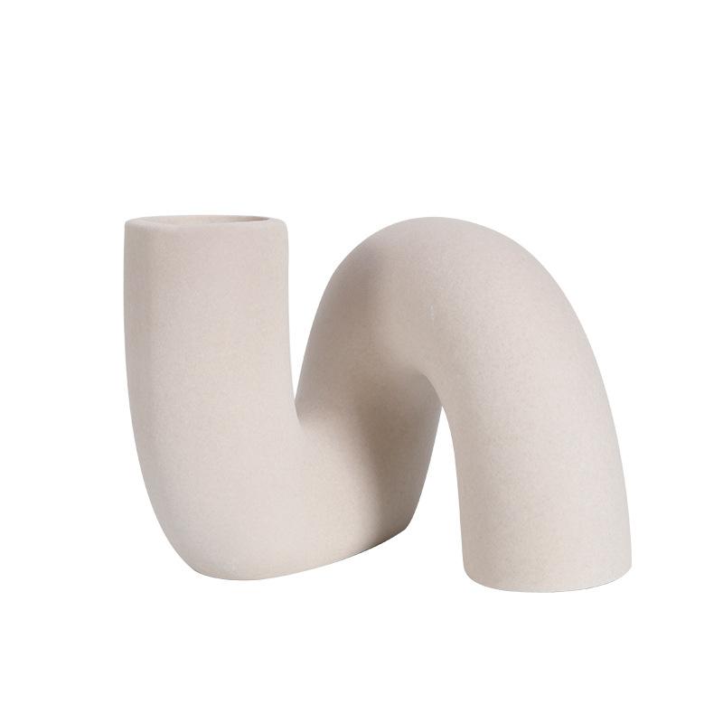 Керамическая ваза Креативная ваза для сухих цветов Украшение гостиной Искусство Цветочная композиция Украшения Украшения для дома Аксессуары