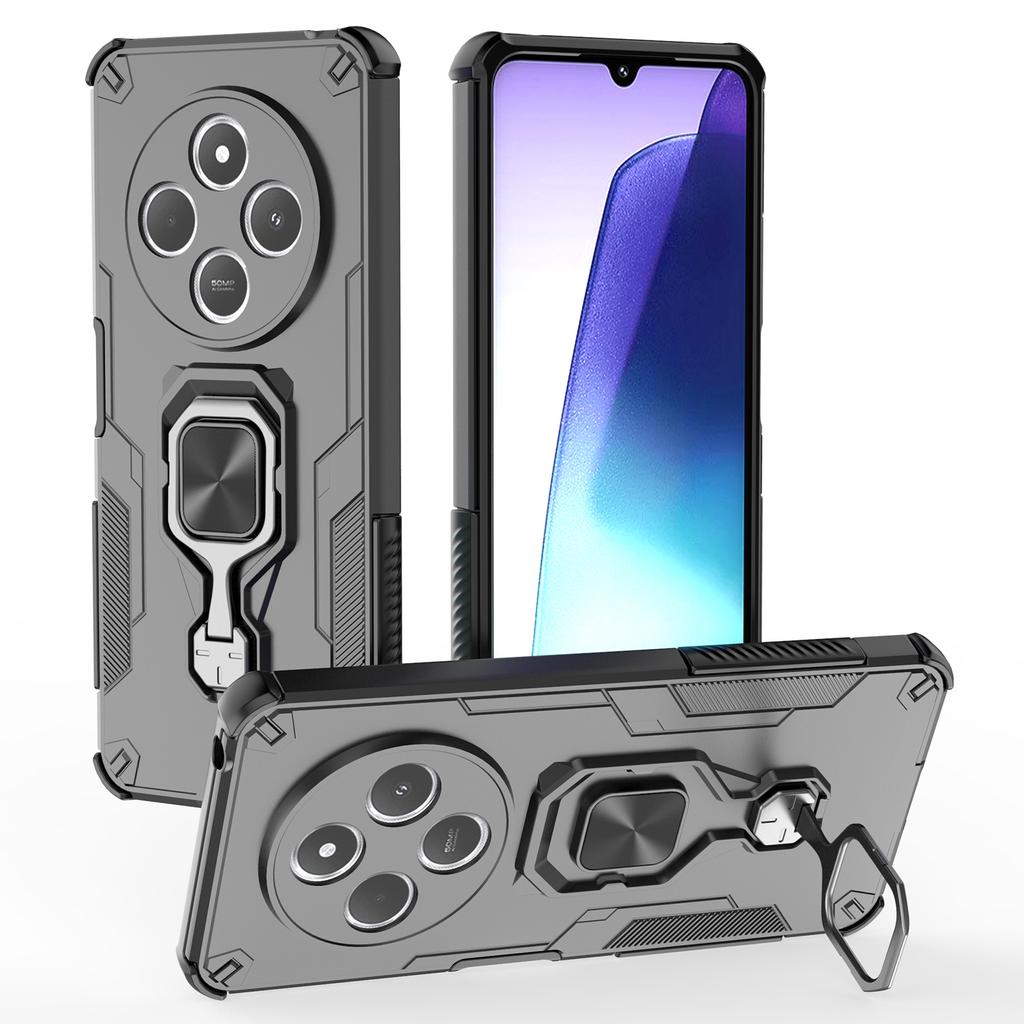 For Xiaomi Redmi 14C 4G Case Rotatable Ring Kickstand PC+TPU Shockproof Phone Cover