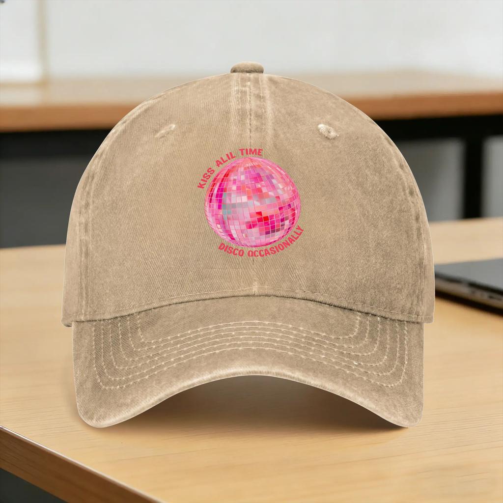 Harrys Styles Kiss All The Time Disco Occasionally Disco Ball Love On Tour Baseball Cap Trucker Hat Summer Fashion Snapback Cap