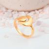 Adjustable Sun and Moon Gold Plated Ring | Celestial Brass Boho Wrap Jewelry | Unique Zodiac Gift