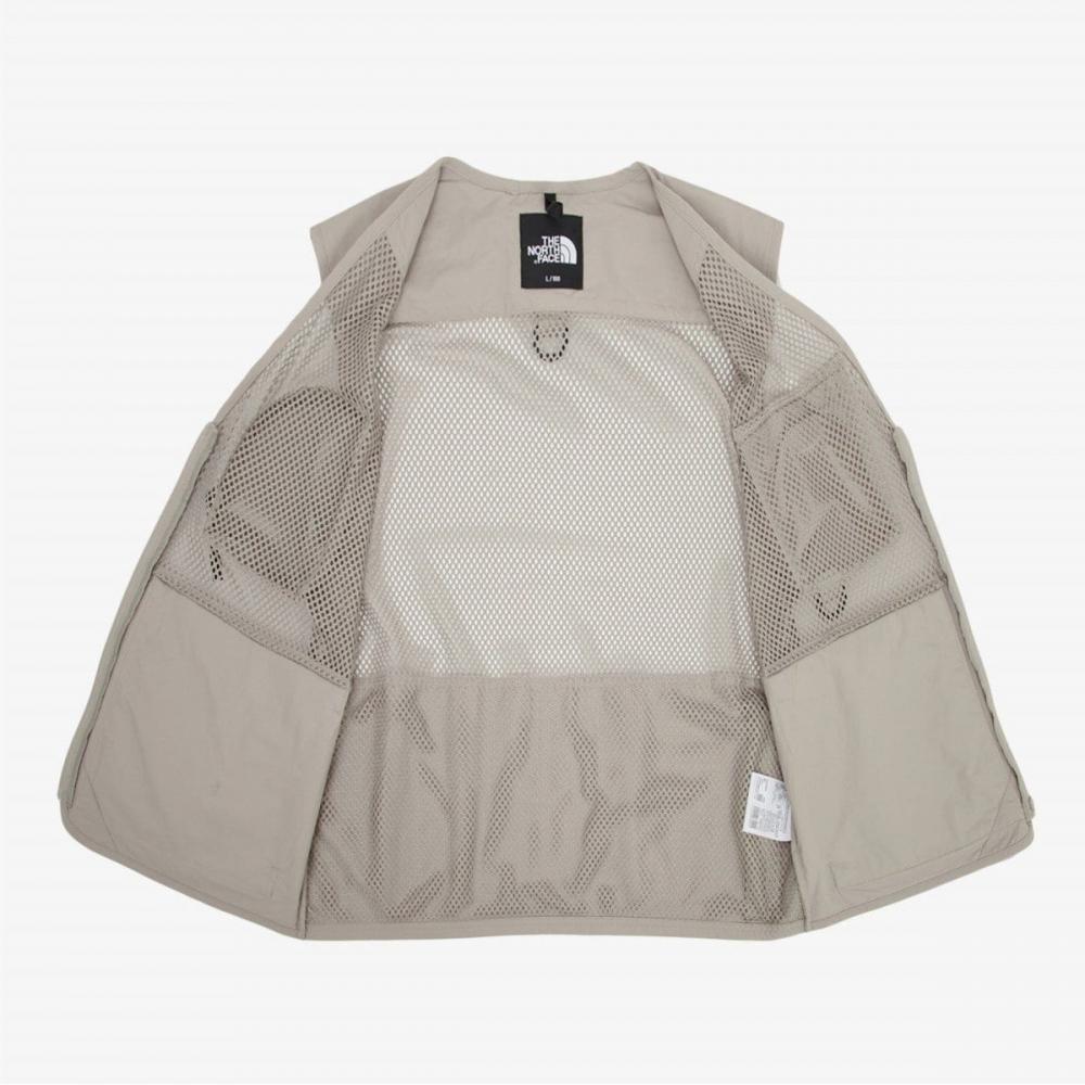 [Официальный North Face] Nv5vr02c Мужской лучший жилет Бежевый