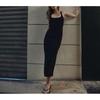 Spring New European and American Sexy Slim fit Vest Skirt Back Slit Sheath Middle Long Version One-Piece Dress 2289777