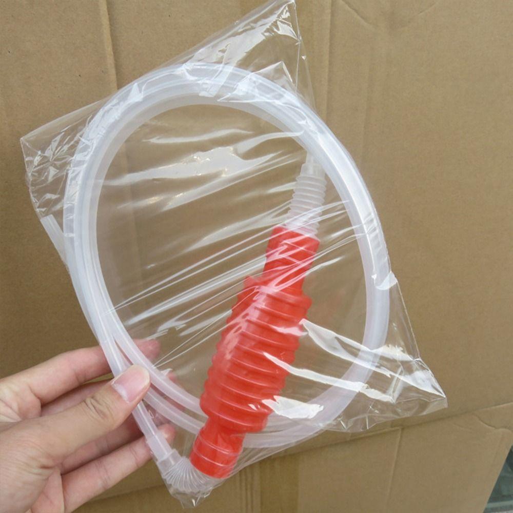 PVC Tube Fuel Tank Suction Pump 2 Meter Gas Siphon Hose Pump Manual Fuel Pump Car Fuel Transfer
