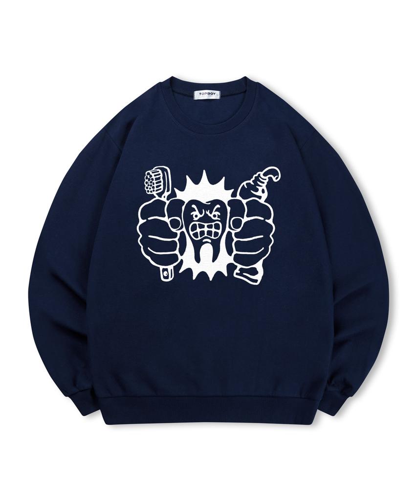 TOPBOY [Non-Fleece Or Fleece] Dentist Printed Sweatshirt (Type A)
