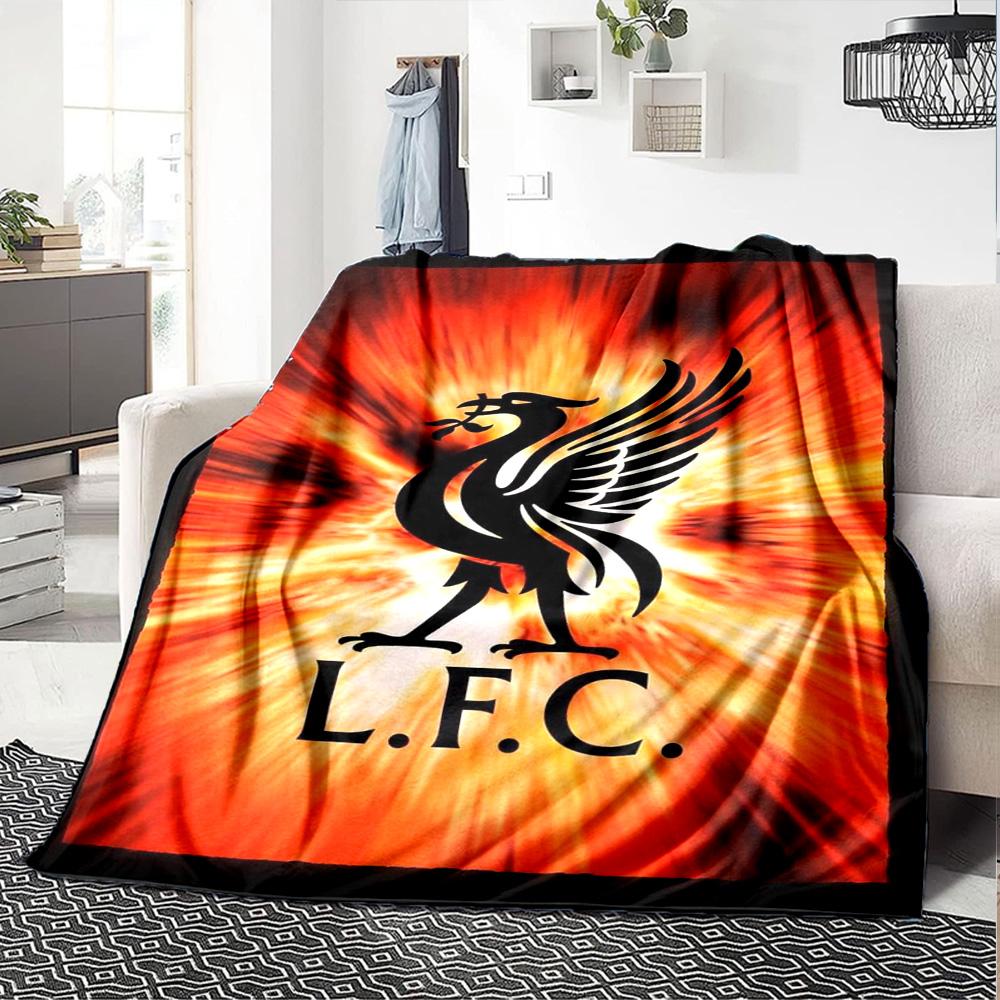 Liverpool Blanket Comfortable Great for Office Chair Chair Livingroom for All Seasons Playful Design Best Holiday Gift for Friends Family