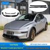 Передний сплиттер и боковые юбки глянцево-черные с подсветкой для Tesla Model Y Facelift 2025 года, включает задний сплиттер и задний диффузор.