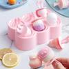 Мультяшная силиконовая форма для эскимо DIY, 6 ячеек, лоток для мороженого на палочке, форма животного, аппарат для кубиков льда