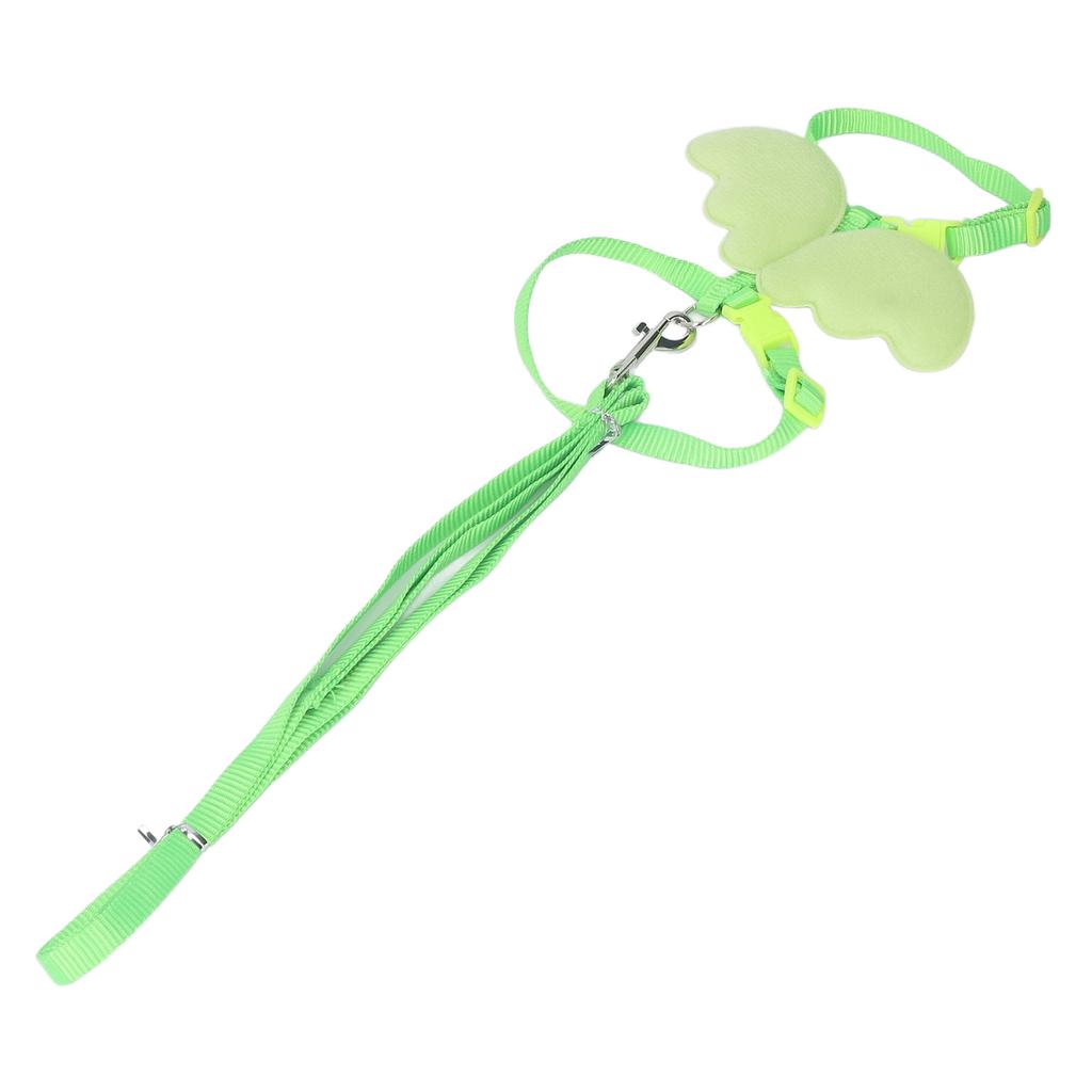 Утиный поводок с регулировкой размера в форме крыла для маленьких домашних животных, тяговый трос для обучения на открытом воздухе, зеленый S