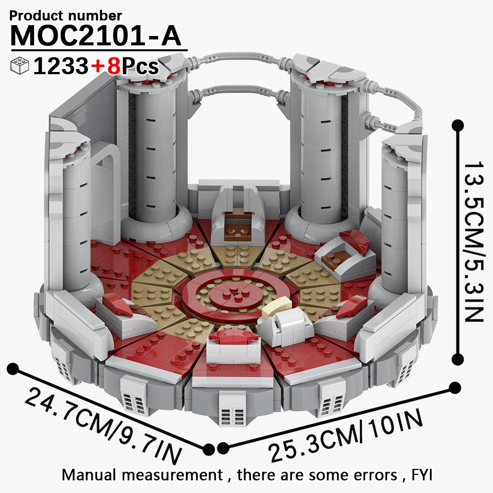 MOOXI Серия «Космические войны» Сценарная модель MOC Кирпич DIY Диорама Взрослые Детские Игрушки Набор строительных блоков Монтессори Подарки Украшение