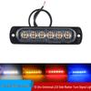 Ultra-Thin LED Car Warning Light: 6 Bright 12-24V Daytime Running Lights with High-Brightness Turn Signals