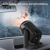 Winter Travel Essentials Portable Car Heater Defroster, 12V Compact Electric Heating Fan for Fast Defrosting Auto Windshield Defogging, Desktop Space