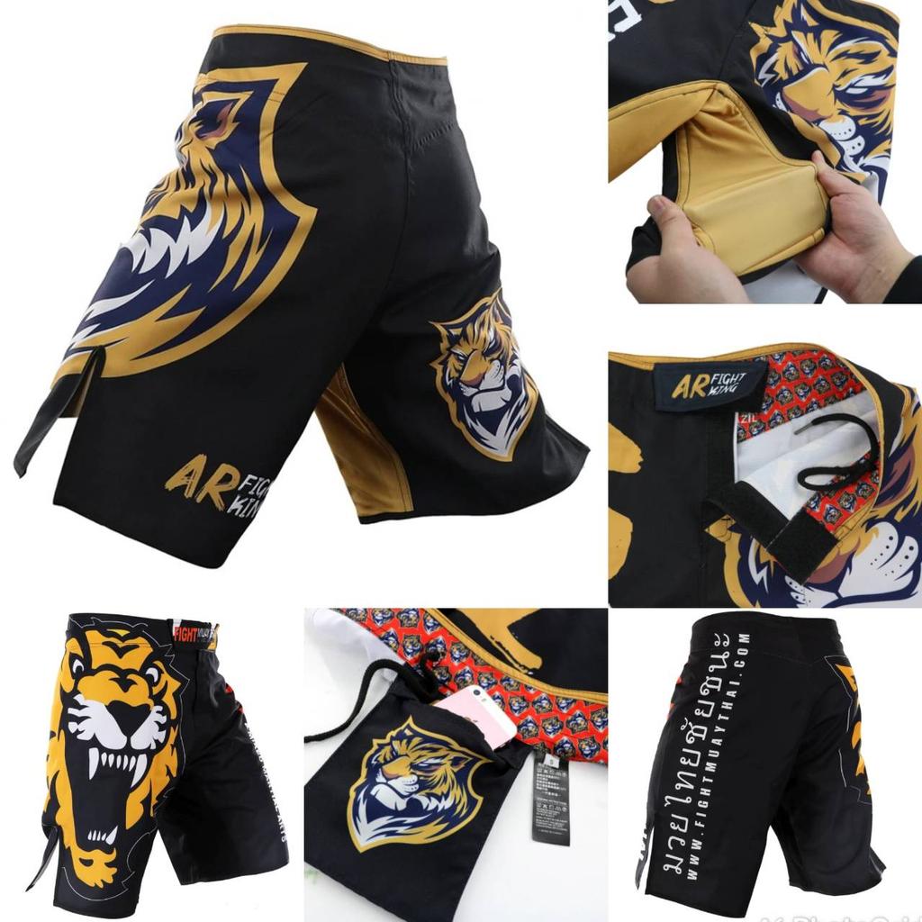 Брюки Tiger MMA Боевые боксерские шорты для мужчин Фитнес Тренажерный зал Спортивные джиу-джитсу Кикбоксинг Муай Тай Шорты Crossfit BJJ Fight Wear Wear