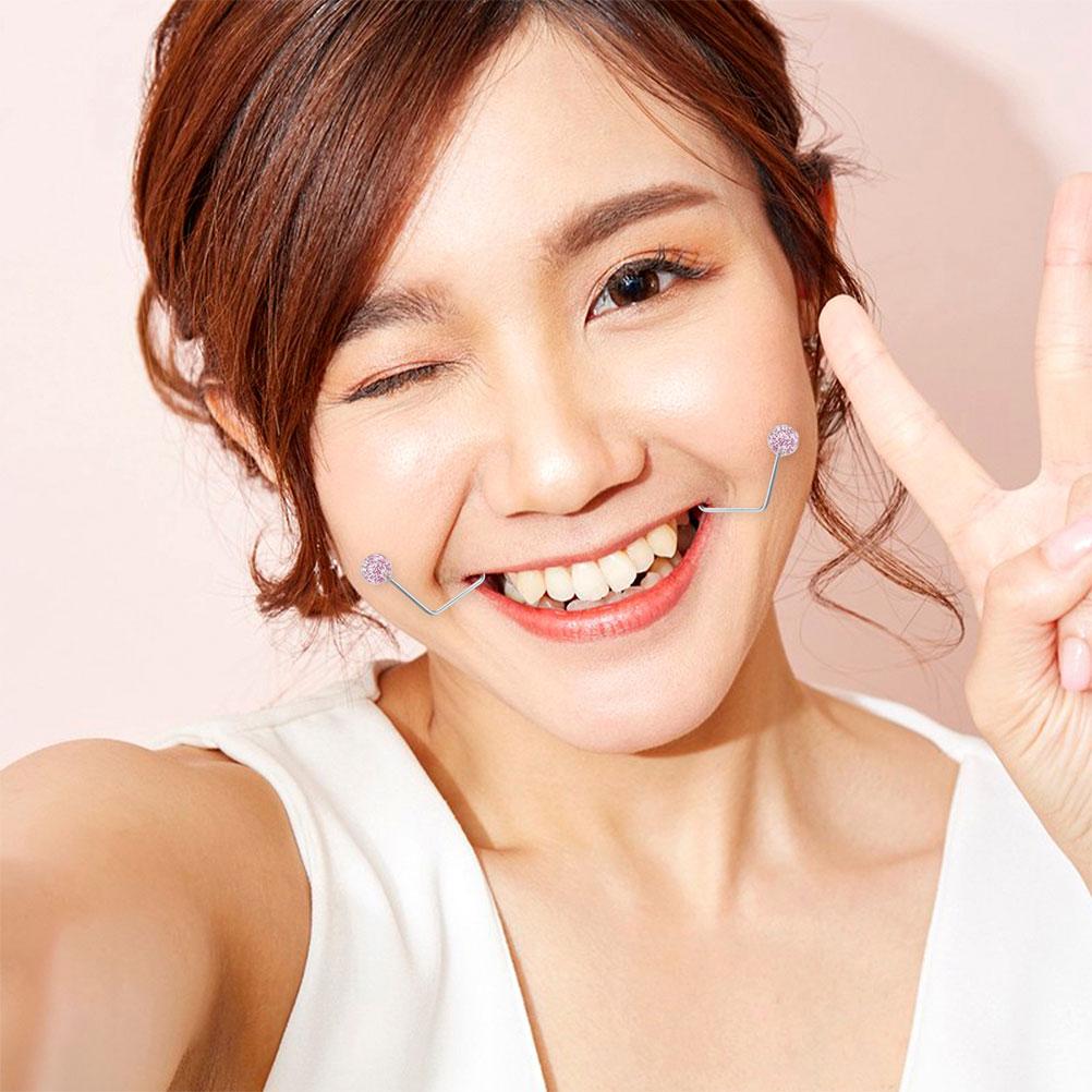 2 шт. Металлический тренажер для создания ямочек, тренажер для создания ямочек, формирователь, нержавеющая сталь, массажер для лица