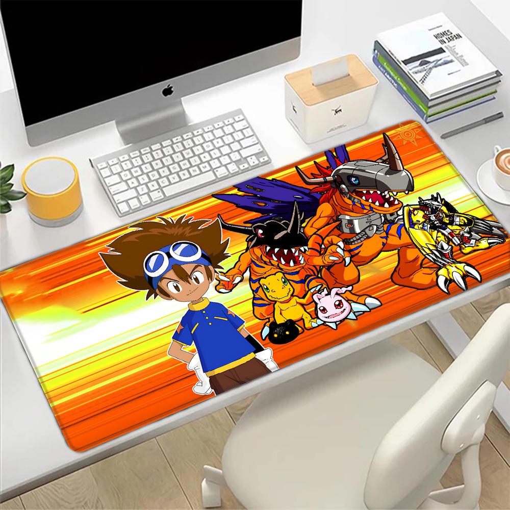 Digimon Playmats Greymons Mousepad HD Printing Computer Gamers Locking Edge Nonslip Mouse Pad XXLxcm Keyboard PC Desk Pad