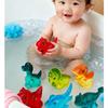 Виниловые игрушки для младенцев и детей для снятия стресса, сжимания и игры, взаимодействия родителей и детей, издающие звуки, игрушки для купания и игры в воде с динозаврами