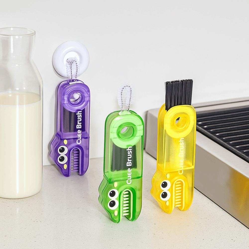 U-shaped Cup Cleaning Brushes Dinosaur Shape Bottle Cap Brush Cup Mouth Brush  Nursing Water Bottle