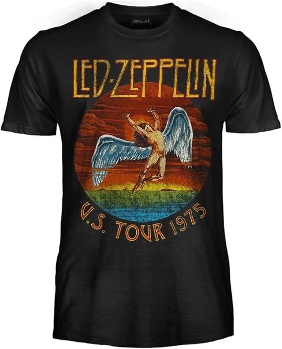 Led Zeppelin T-Shirt Adult U.S. Tour 1975 Official Original
