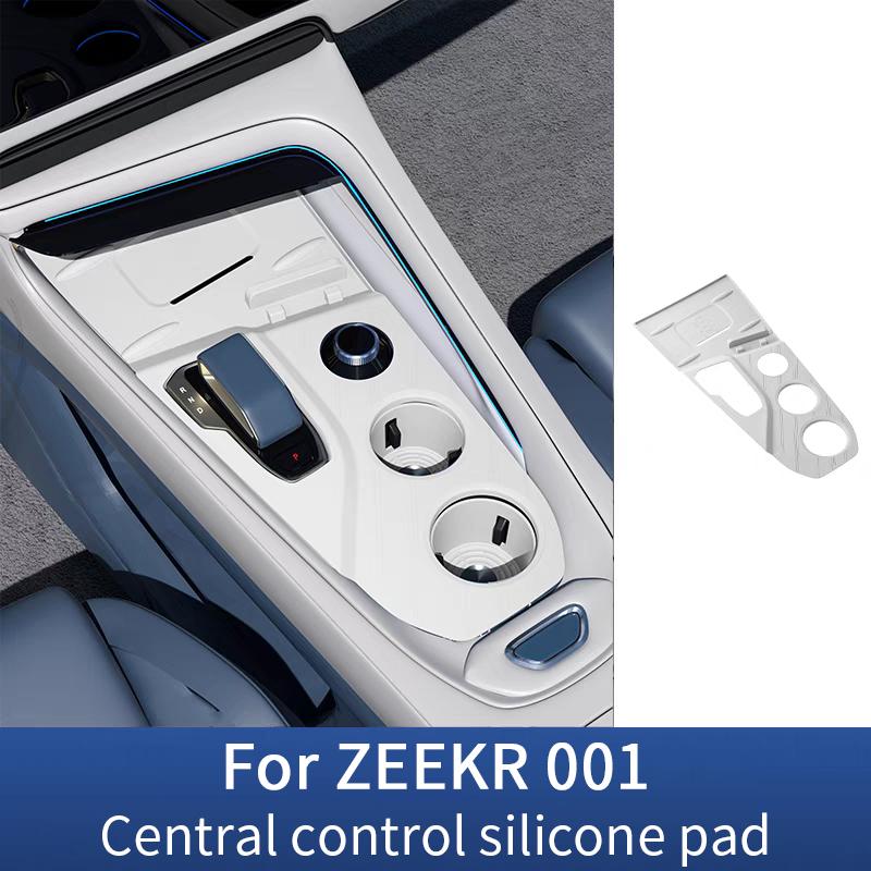 For Zeekr 001 2021-2025 Central Control Panel Protection Pad Wireless Charging Silicone Non-slip Pad Car Modify Accessories