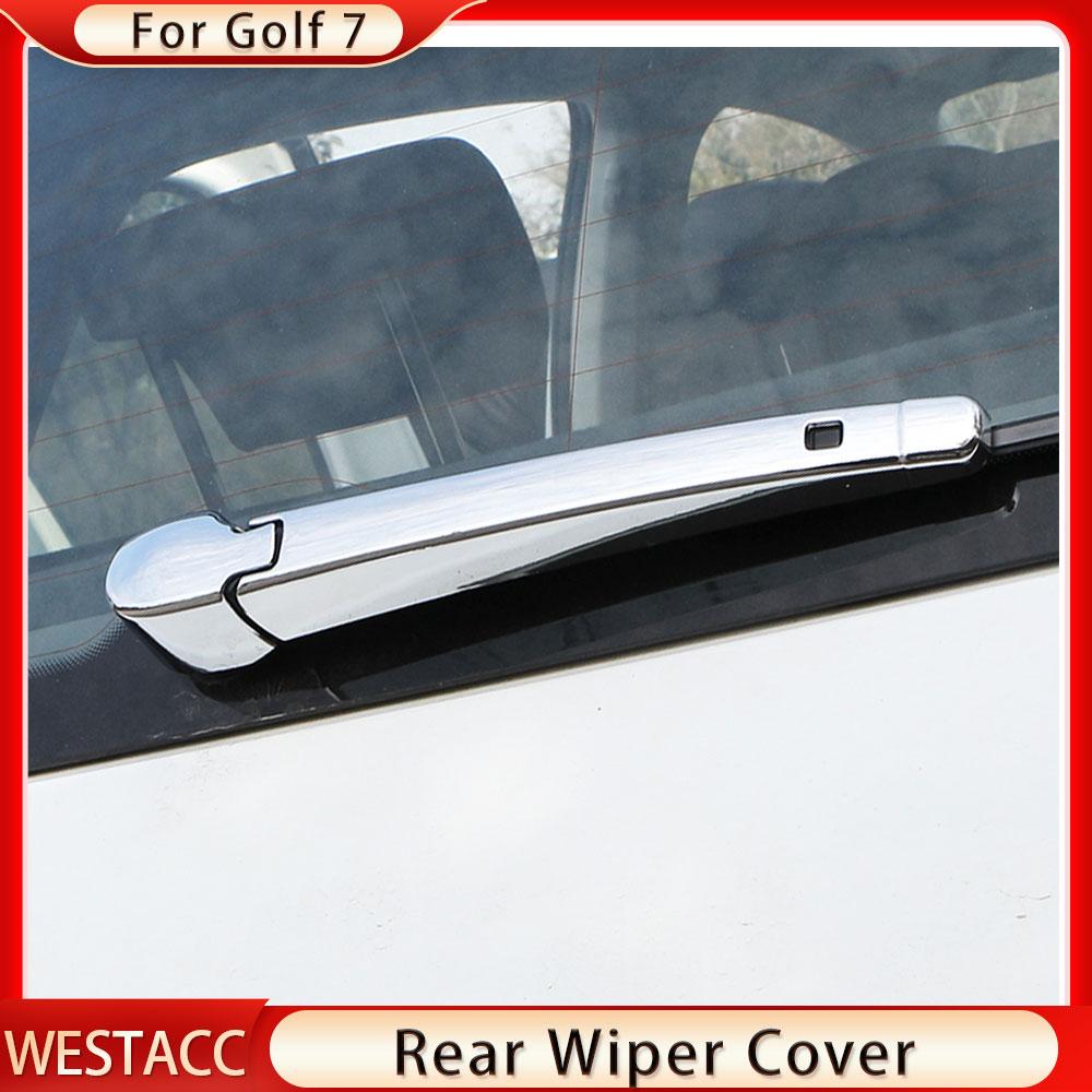 ABS Chrome Car Rear Windshield Wiper Protection Cover Trim for Volkswagen VW Golf 7 7.5 MK7 MK7.5 2013 -