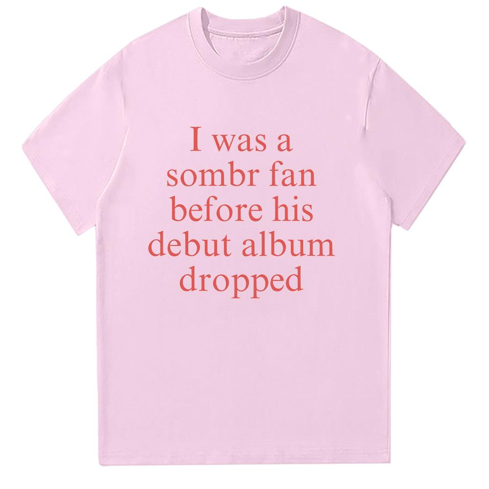 Sombr I Barely Know Her Merch T Shirts Summer Short Sleeve Fan Merch Men Women Fashion Clothing Fashion Cotton Tees Casual Trend