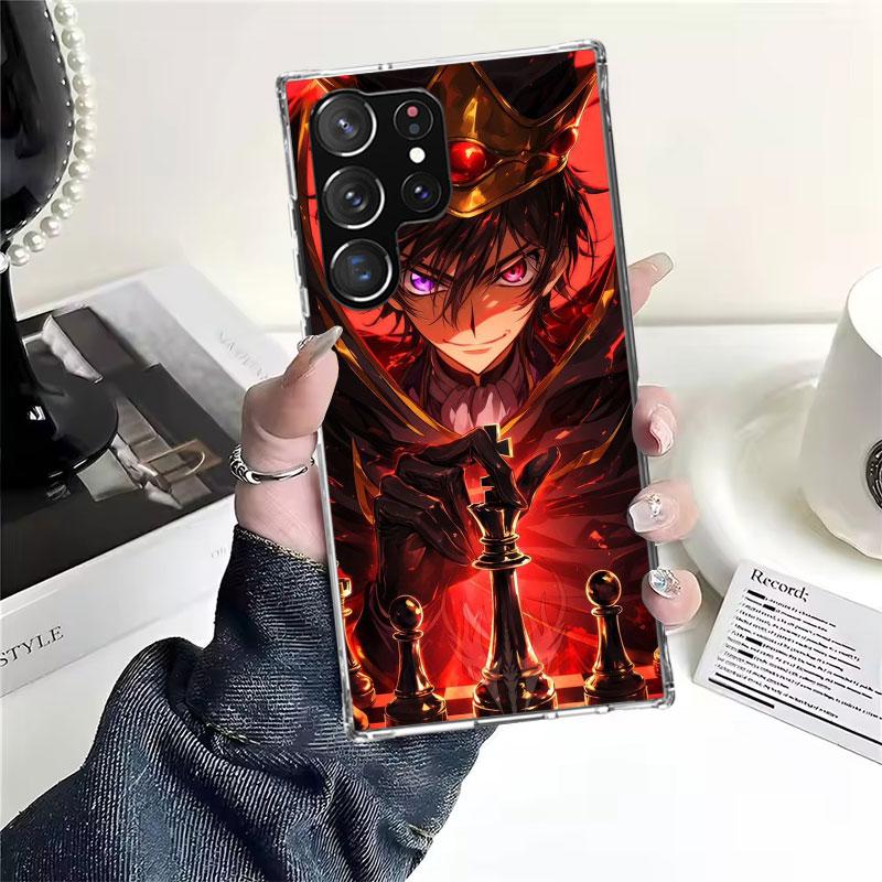 Мягкий чехол для телефона с аниме Code Geass для Samsung Galaxy S22 S23 S24 S25 Edge S26 Ultra S20 FE S21 Plus + Fundas Coque Galaxy S20 S21