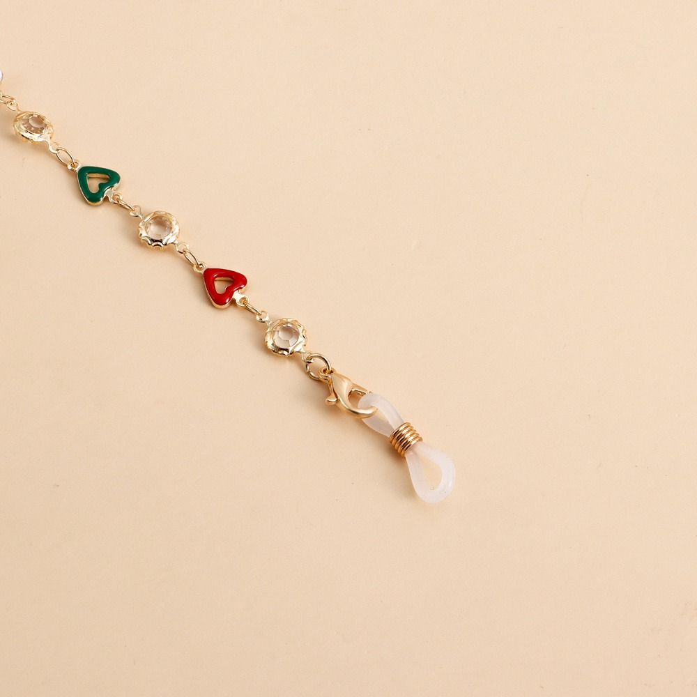 Металлическая цепочка Цепочки для солнцезащитных очков Цветные бусины Шнурки для очков Металлическая цепочка для очков Женщины Девочки