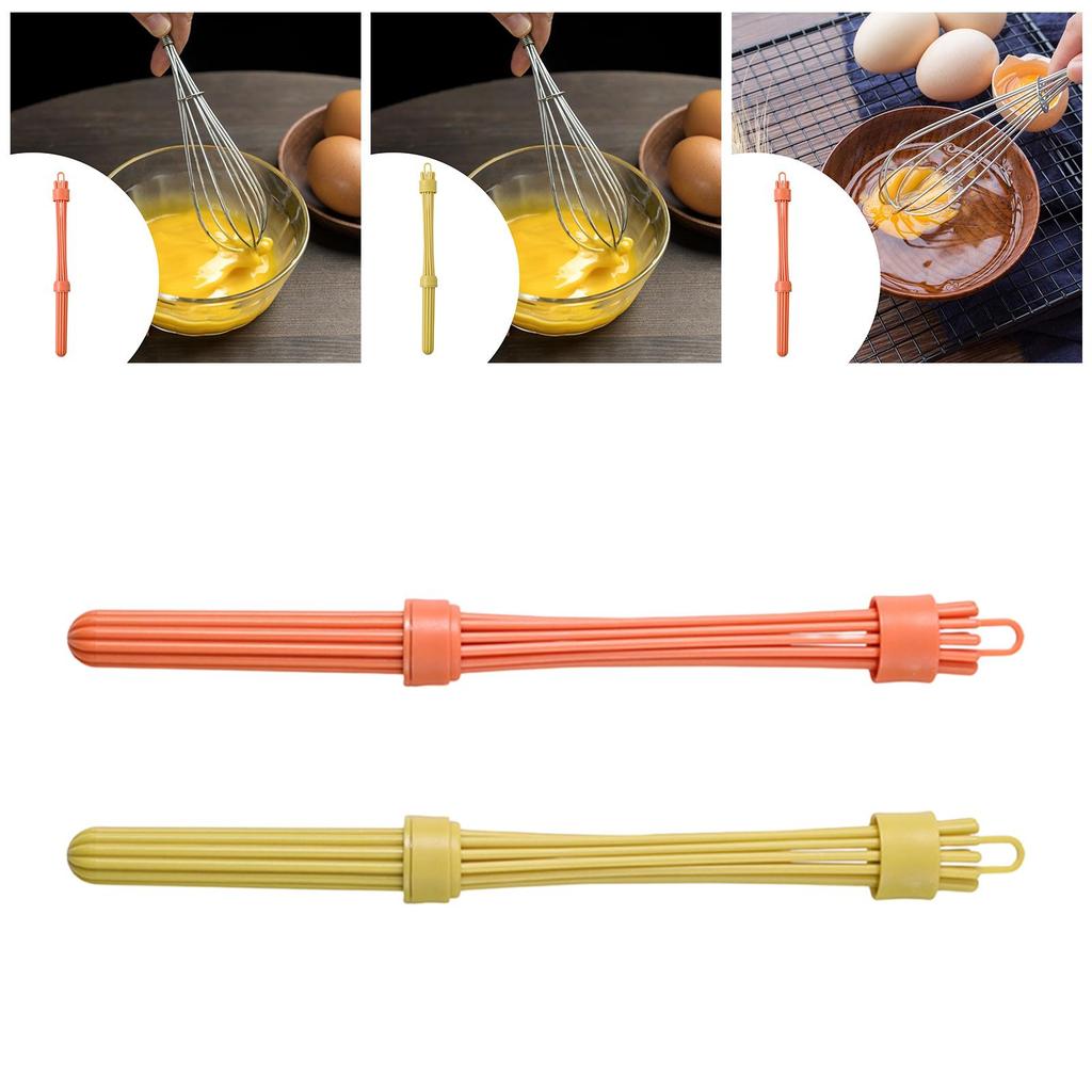 Ergonomic Portable Egg Beater Manual Mixer ABS Kitchen Tool for Home Cooking and Baking