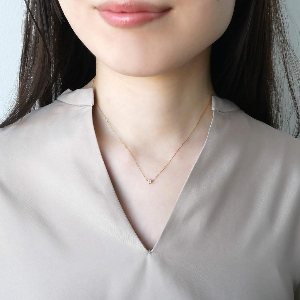 Vendome K18YG Diamond Necklace GGVN000140DI [VA Aoyama] 0.1ct