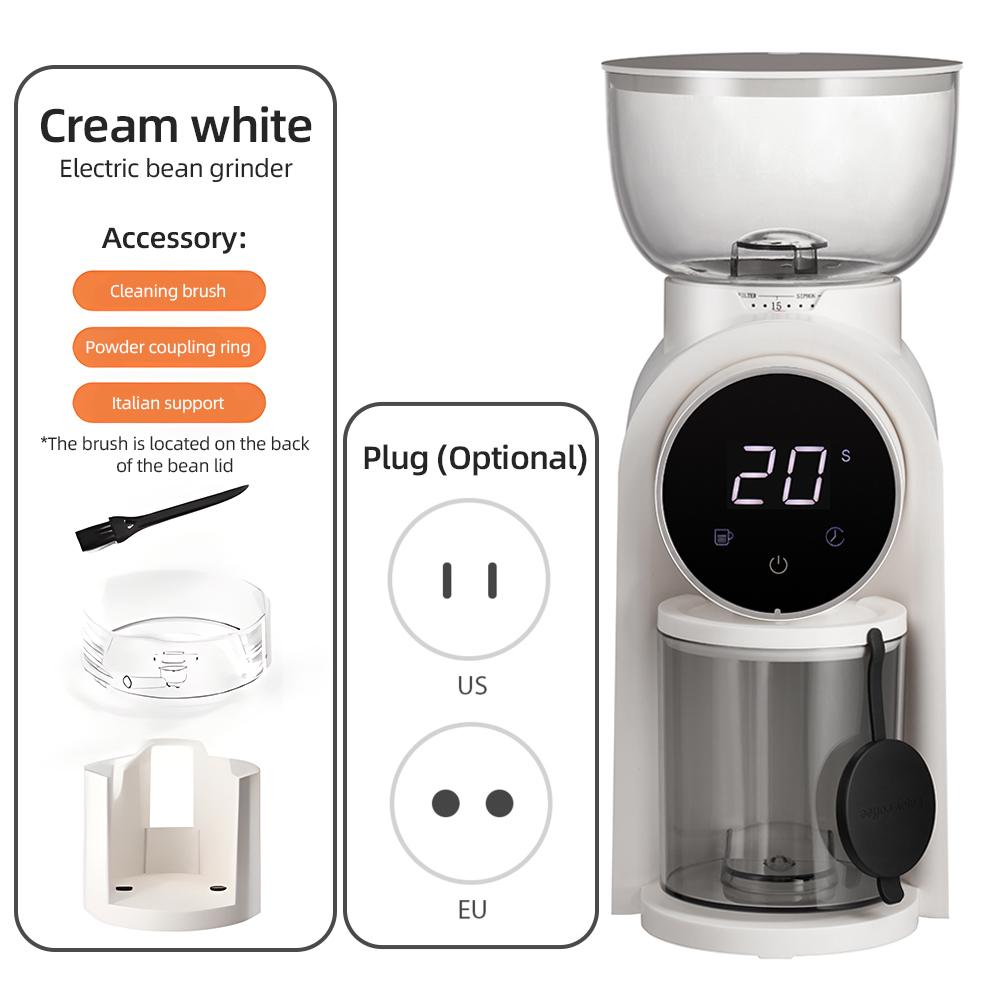 Мельница для кофейных зерен с коническими жерновами для эспрессо/французской прессы/турецких кофеварок с сенсорным экраном