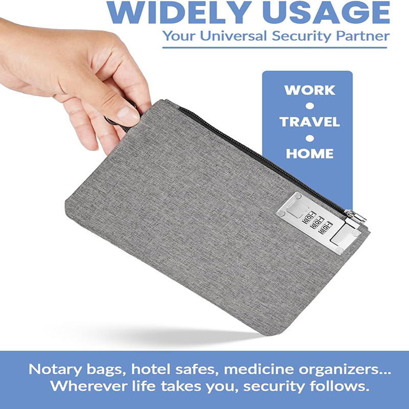 Запираемый мешок для денег, кошелек для монет для наличных, паспортов, кредитных карт, сумка, сумка для хранения наличных, мужской карман для карточек с замком