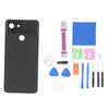 Replacement Back Glass Cover Black with Pre Installed Tape Repairing Tool Phone Rear Glass Door Cover for Google Pixel