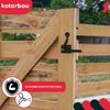 Gate Latch Closure Door Gate Lock Black 150 MM
