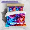 3pcs Duvet Cover Set (1*Duvet Cover + 2*Pillowcase, Without Core), Custom Name Demon Slayer Pattern Bedding Set, Home Bedroom Decor Gift