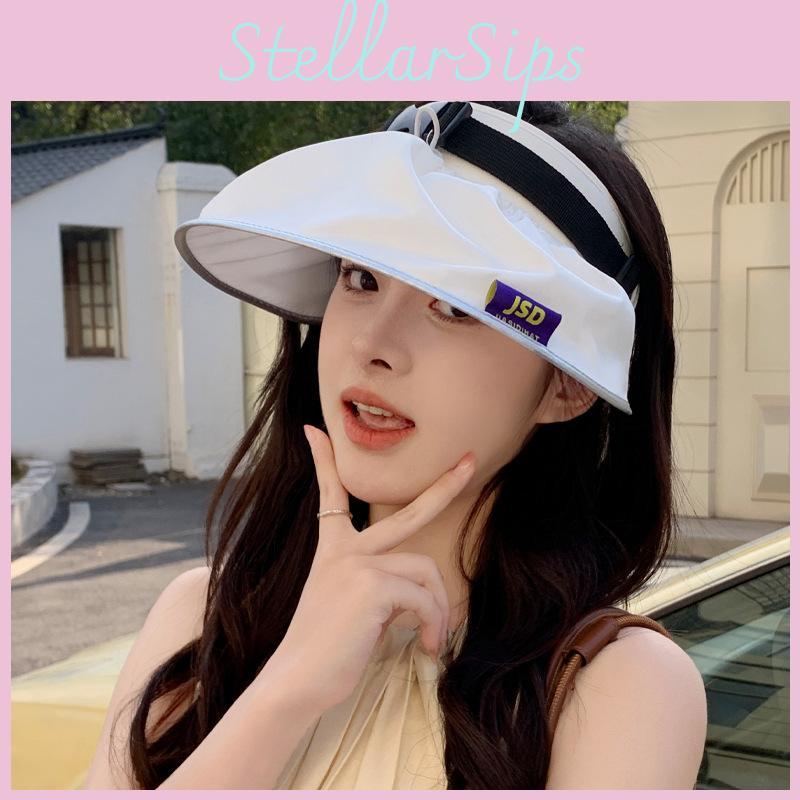 Sun Hat With Large Brim For Summer Uv Protection Breathable Polyester For Women And Girls
