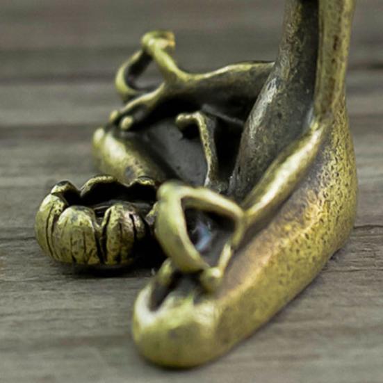 Медитация Туман Подставка для благовоний Винтаж Палочка Металл Сидящая лягушка Аромалампа Дом Офис